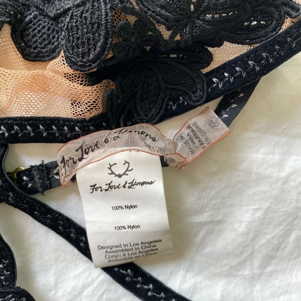Rare For Love & Lemons Skivvies Rylee Rose Bondage Bralette – size XS NWOT - Picture 8 of 8
